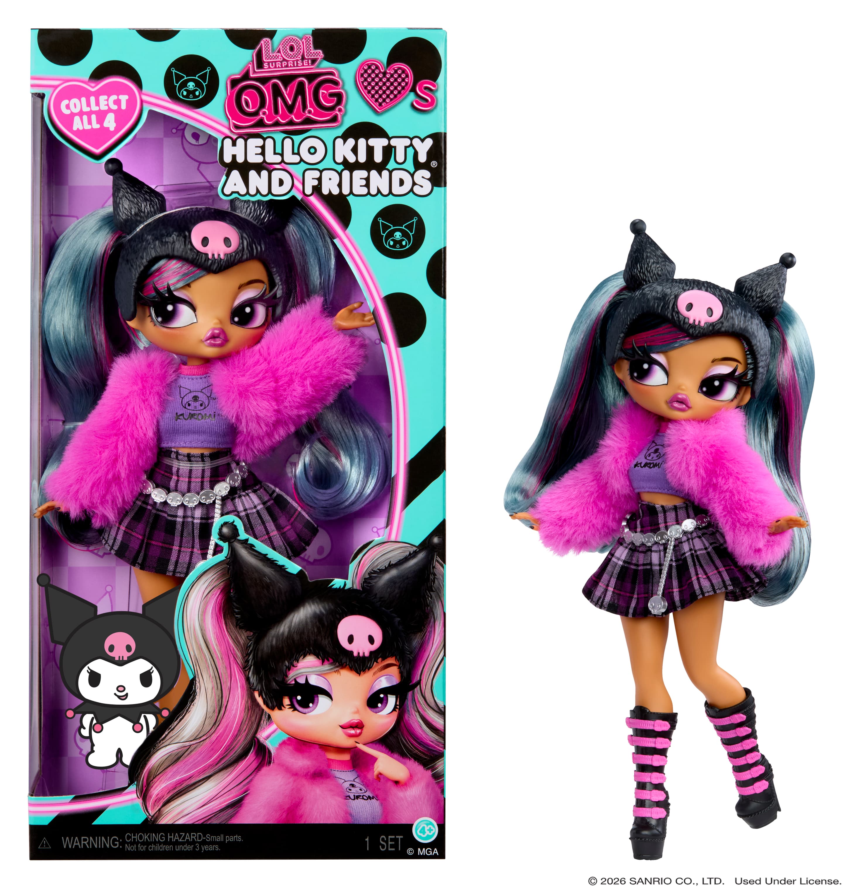 L.O.L. Surprise! OMG Loves Hello Kitty & Friends Modepuppe - Kuromi