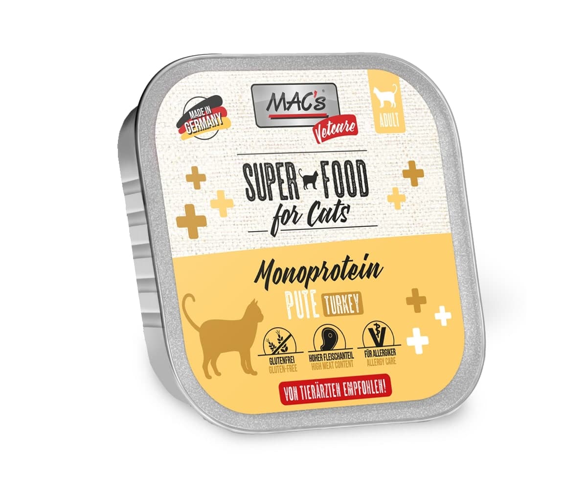 MAC's CAT Katzennassfutter Vetcare Mono Pute