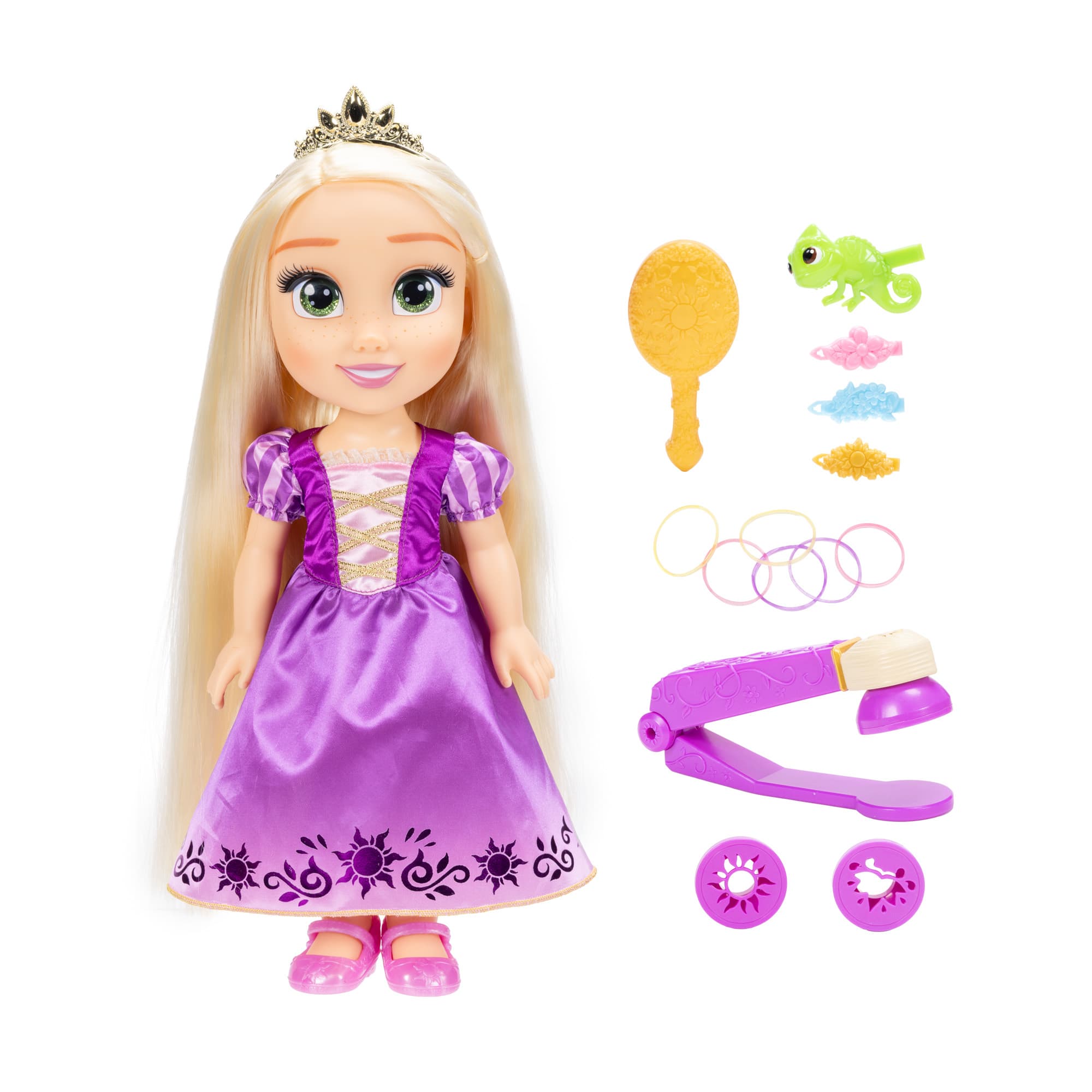Jakks Pacific - Disney Princess magische Light Up & Style Rapunzel 35 cm