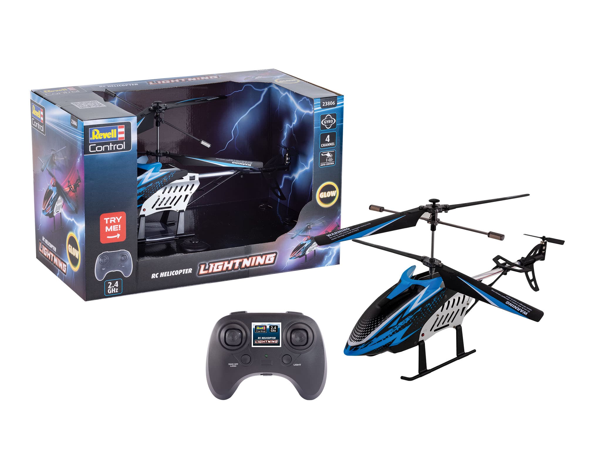 Revell 23806 RC Helicopter Lightning, blau