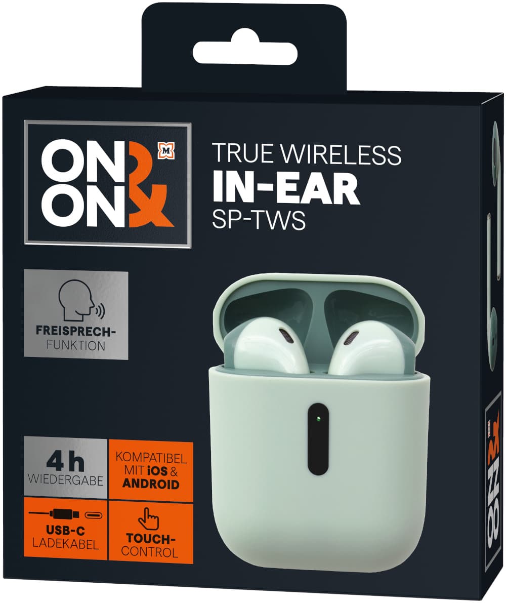 ON&ON - True Wireless In-Ear Kopfhörer, Mint