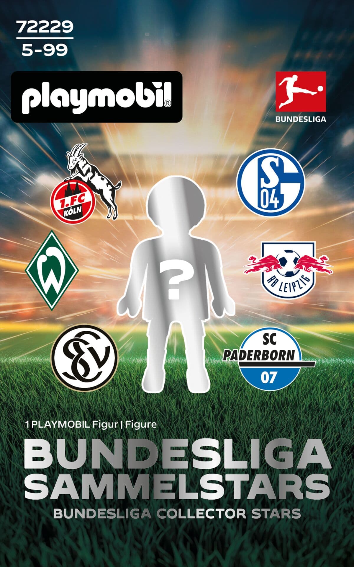 PLAYMOBIL 72229 Bundesliga Sammelstars Blind Pack 3 sortiert, Sammelfigur mit Überraschungseffekt