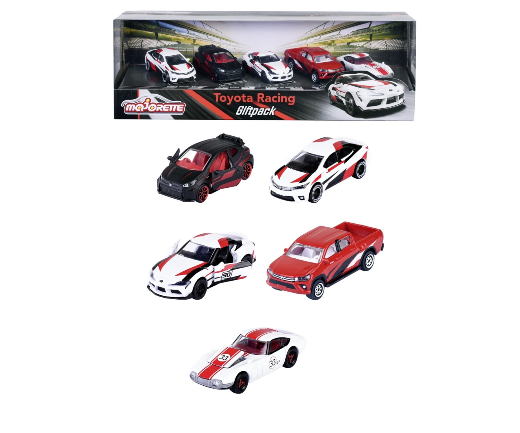Majorette - Toyota Racing 5 Pieces Giftpack