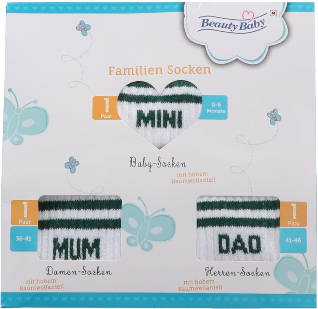 Beauty Baby Socken Familienpack