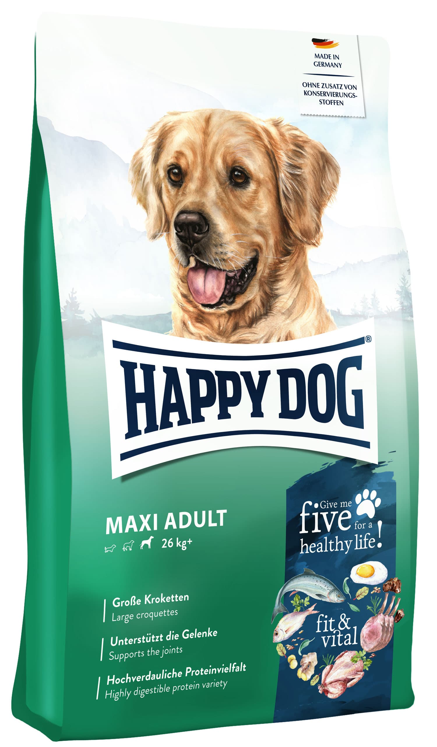 Happy Dog Hundetrockenfutter Supreme fit & vital Maxi Adult