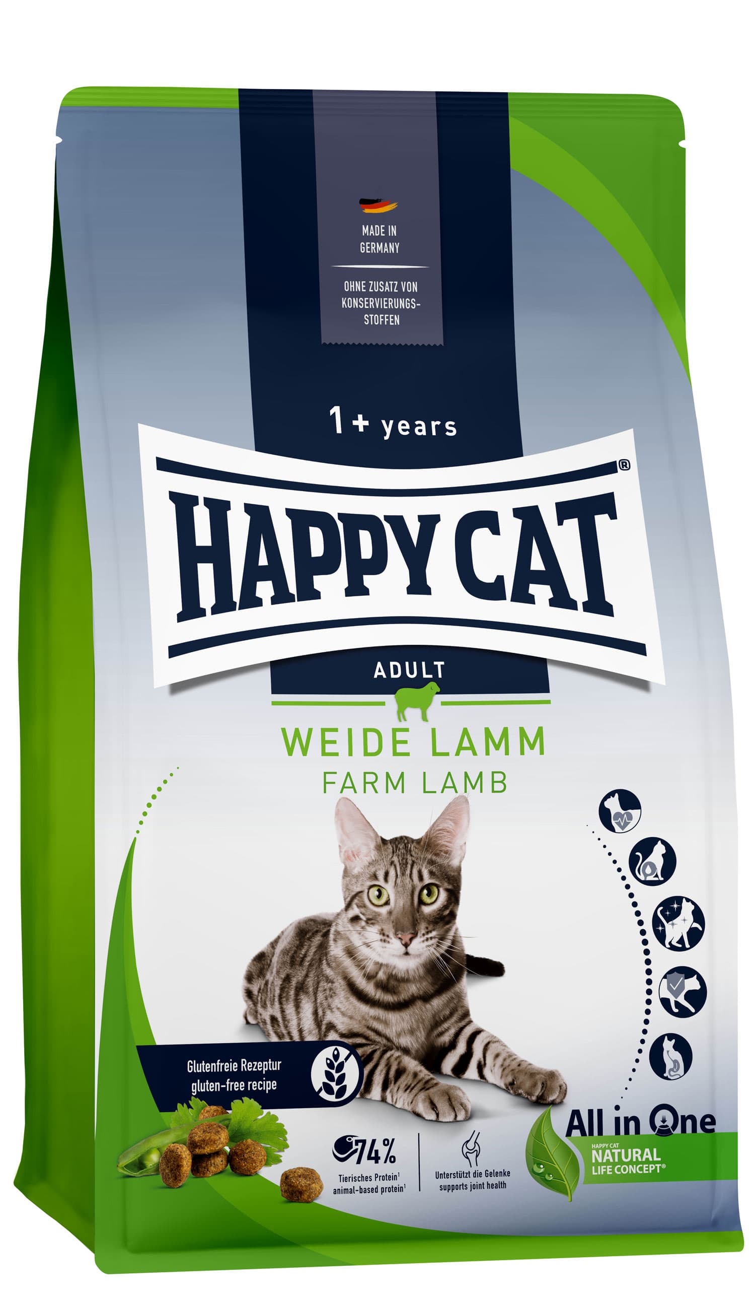 Happy Cat Katzentrockenfutter Culinary Adult Weide Lamm