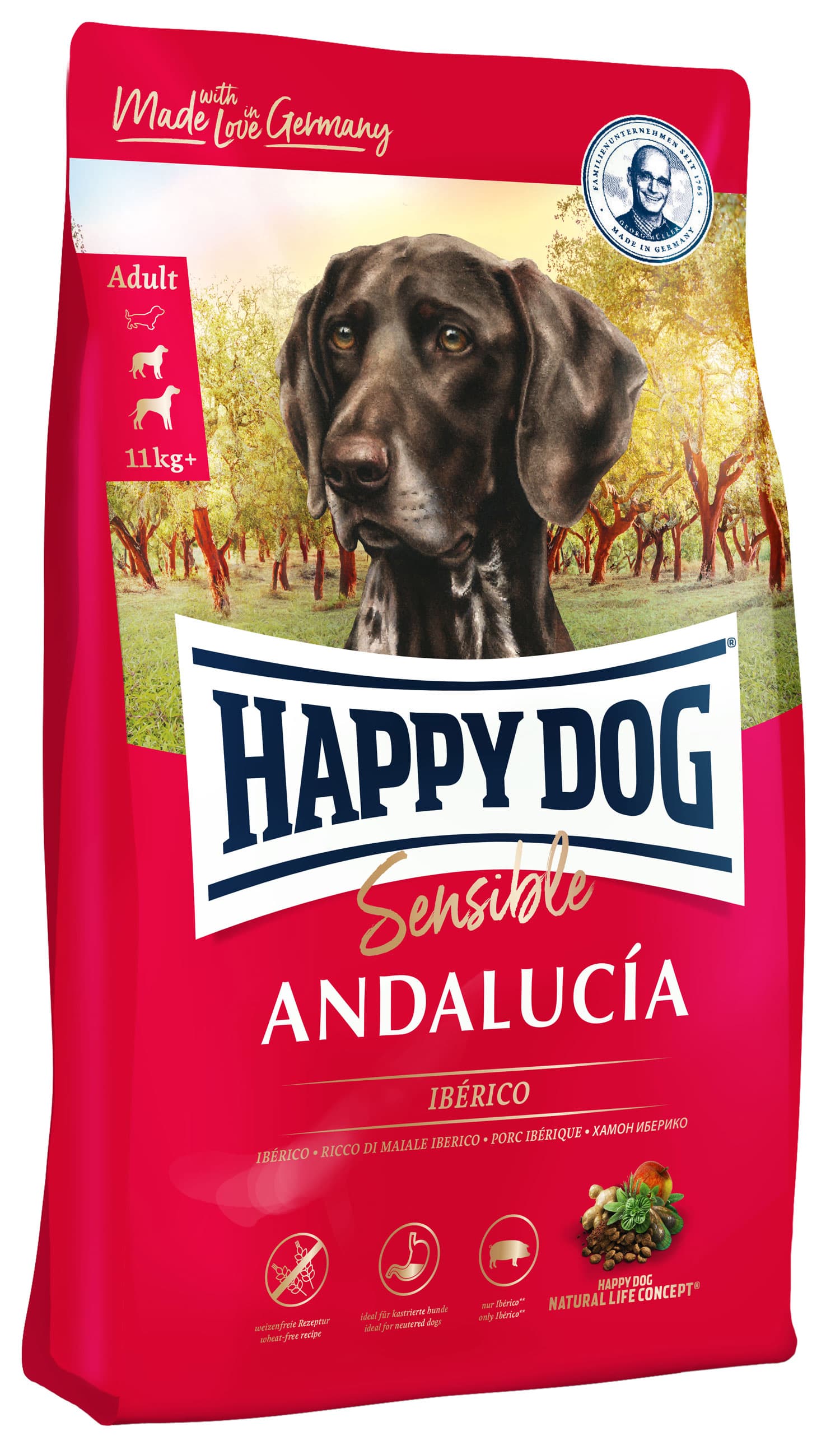 Happy Dog Supreme Sensible Andalucía Hundetrockenfutter 1 kg