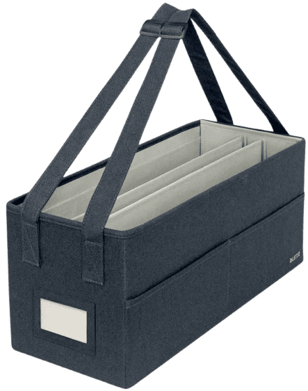 LEITZ Desk SharingTasche kompakt aus Stoff, faltbar 46,5x21,0x20,0cm samtgrau