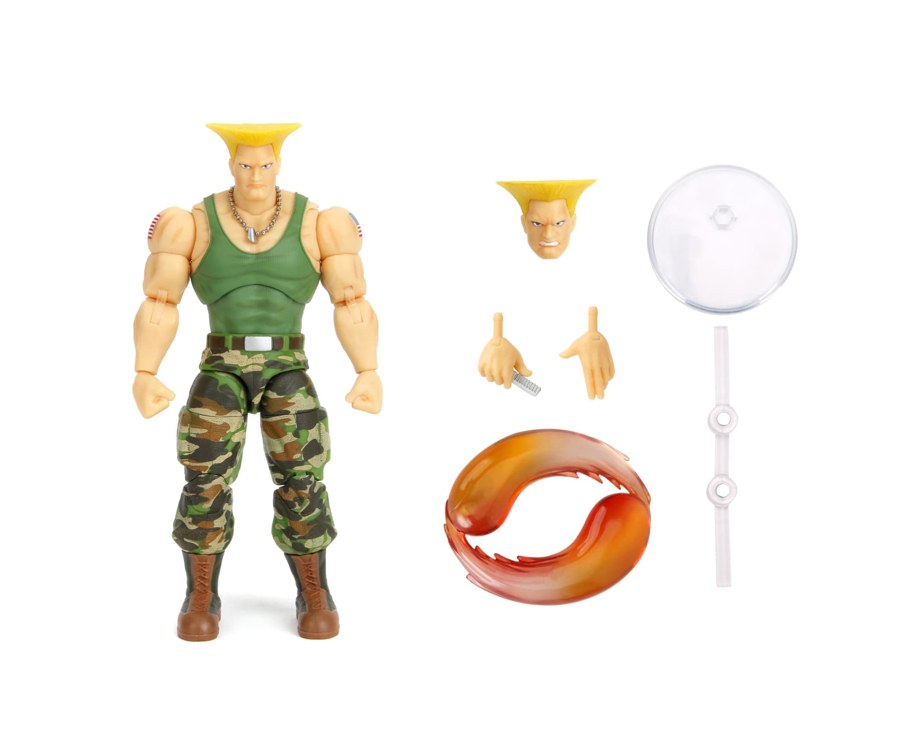 Jada - Street Fighter II Guile 6 Zoll Actionfigur – Sammelfigur