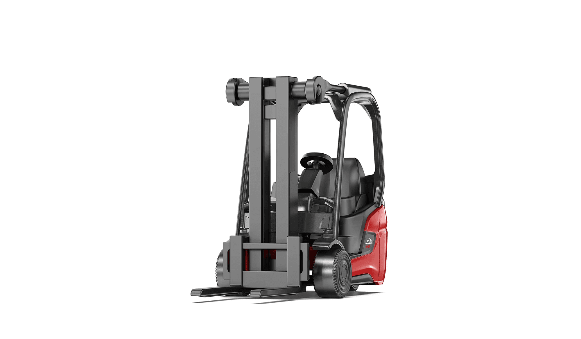 siku Linde Gabelstapler Xi16 Modellfahrzeug in Rot-Schwarz mit beweglicher Gabel, ab 3 Jahren