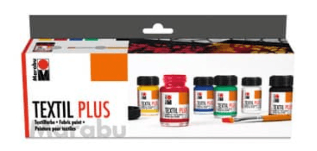 Marabu Textil plus Starter-Set, 6 x 15 ml