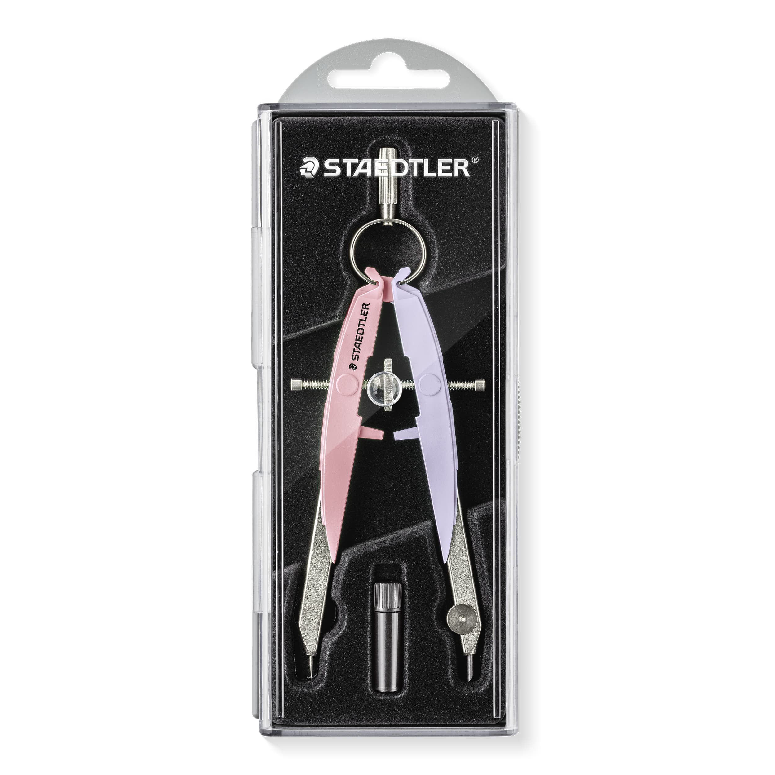 STAEDTLER Mars Comfort Geometriezirkel, Sonderedition "pastell", Farbe pink / flieder