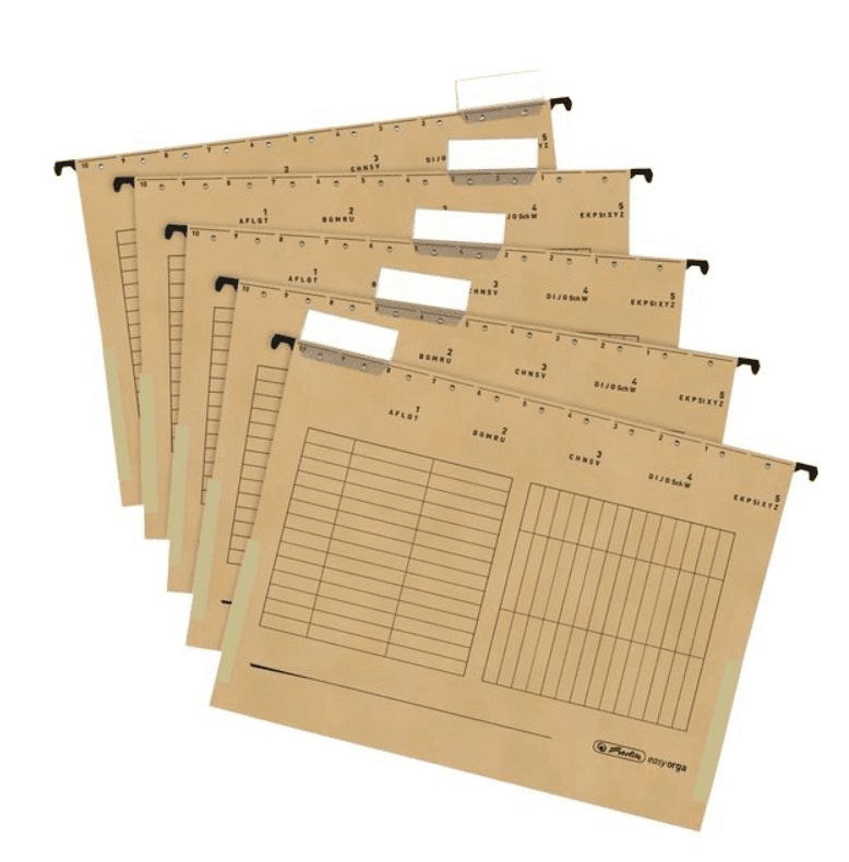 herlitz Hängetaschen 5er-Packung chamois