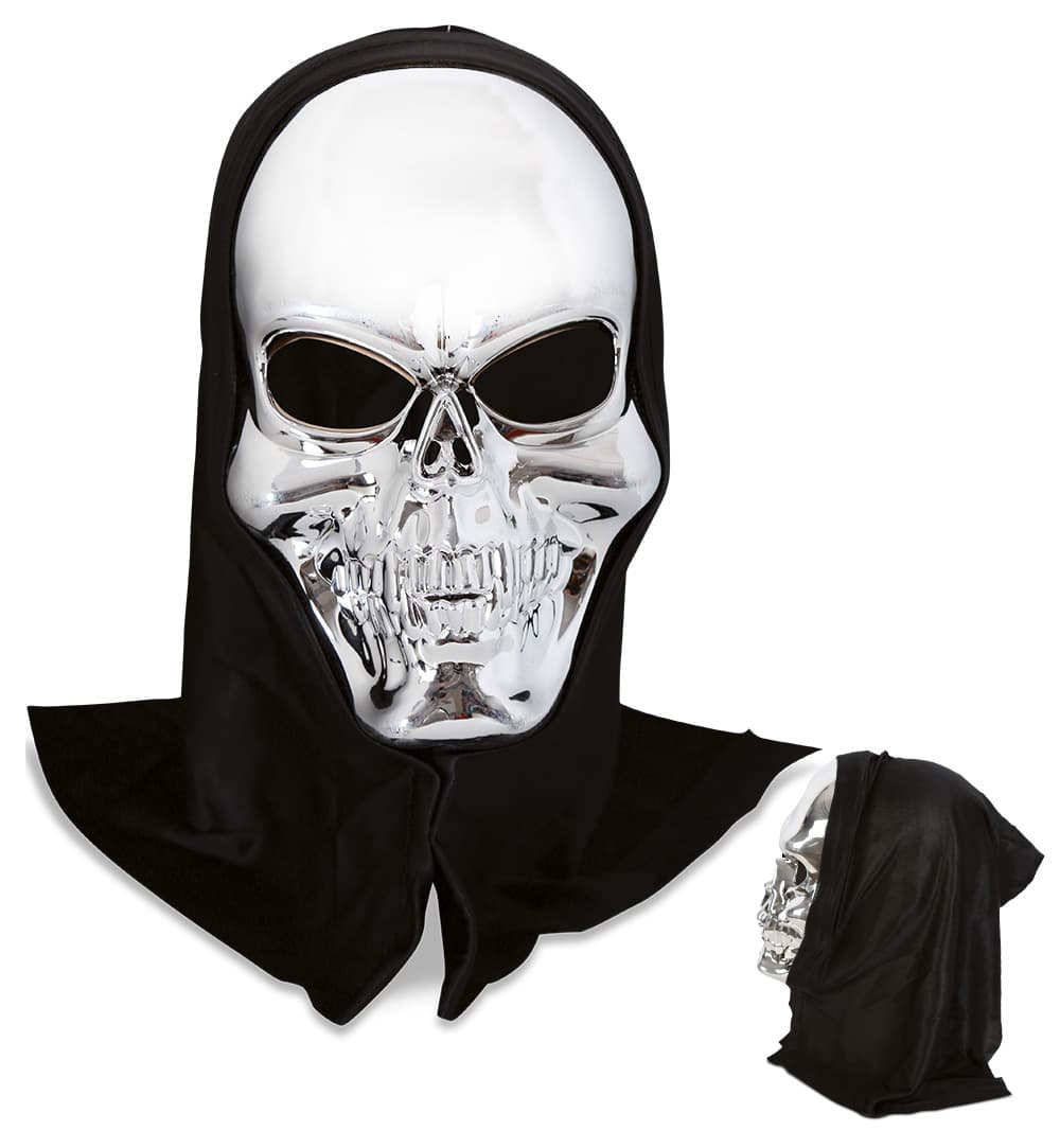 Fries - Maske silber mit Haube