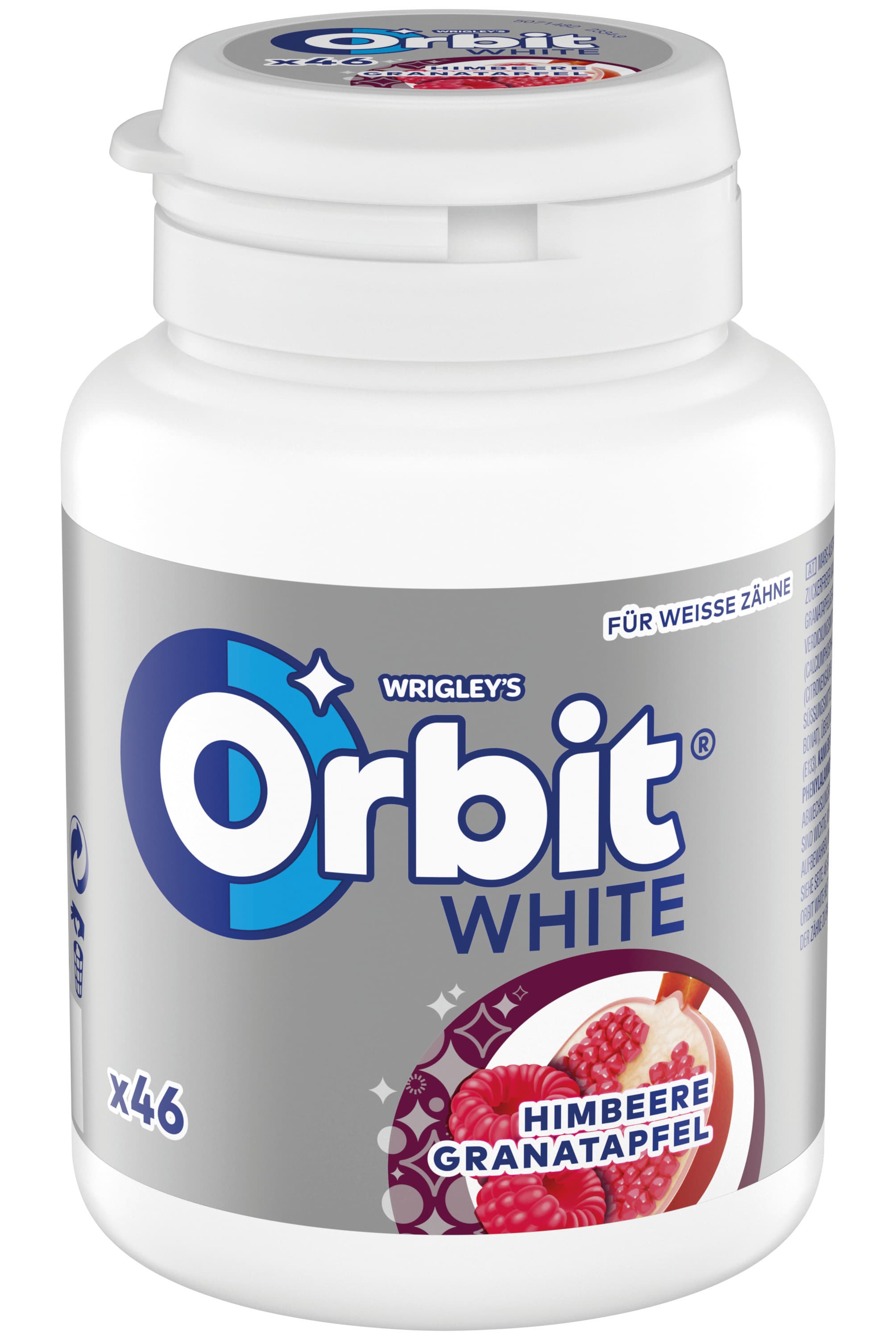 Orbit Kaugummi White Himbeere Granatapfel Dose