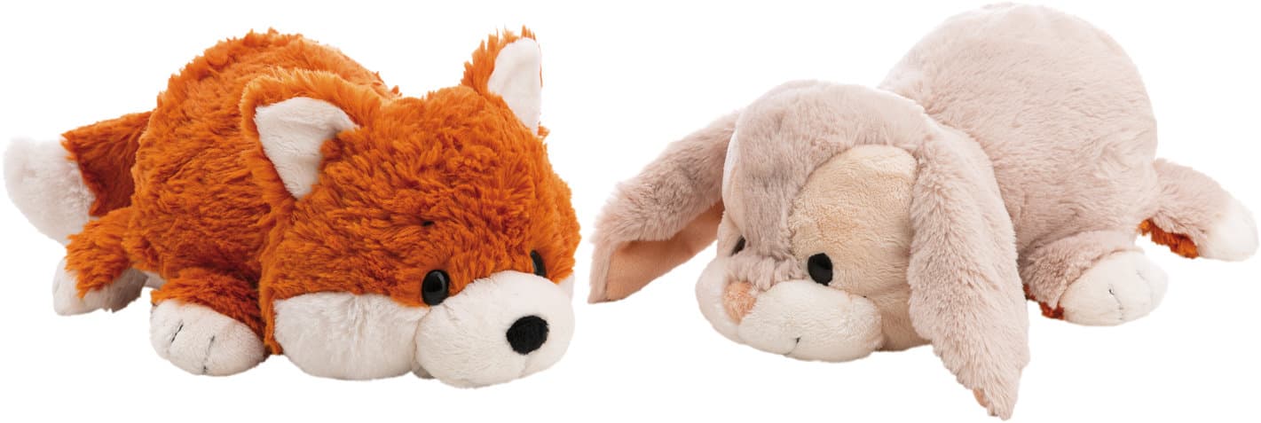 NICI Kuscheltier Hase & Fuchs mit Wendefunktion 25cm
