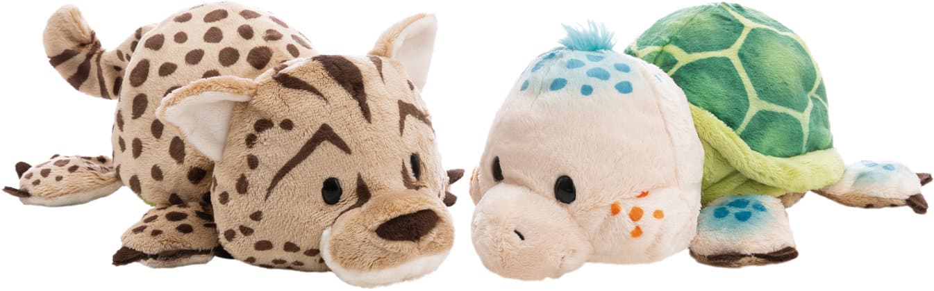 NICI Kuscheltier Schildkröte & Gepard mit Wendefunktion 25cm