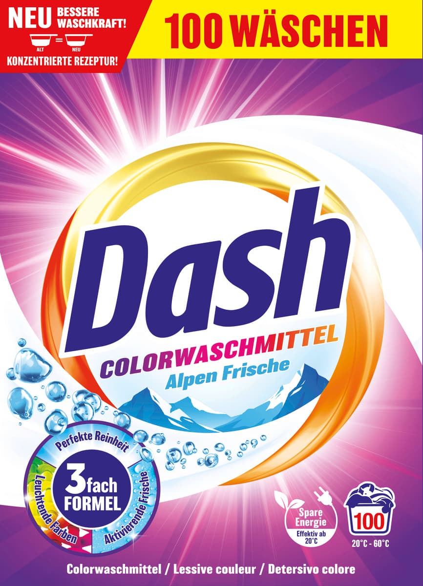 Dash Colorwaschmittel Alpen Frische