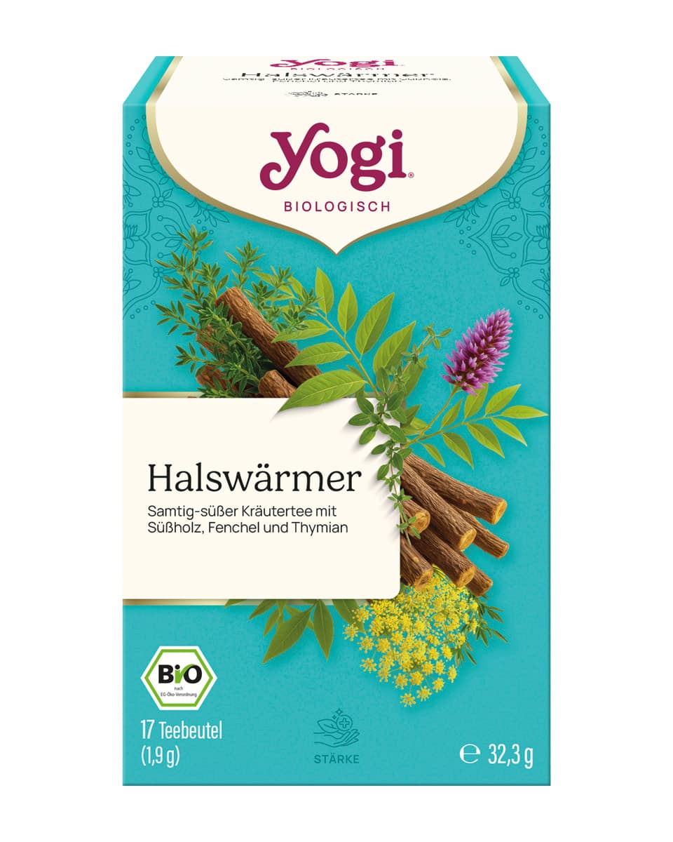 YOGI TEA Bio Kräuterteemischung Halswärmer