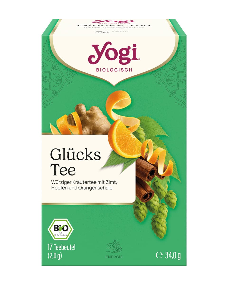 YOGI TEA Bio Kräuterteemischung Glückstee