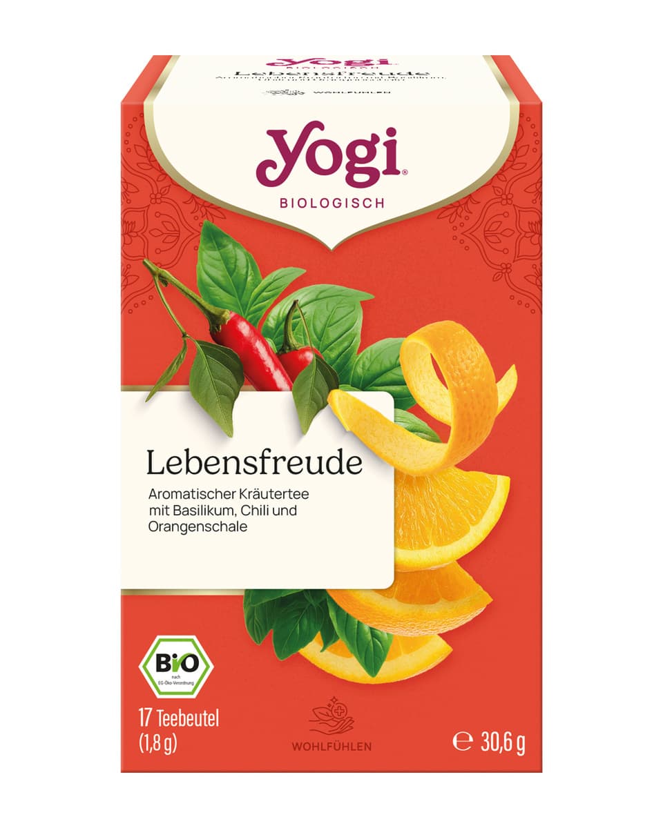 YOGI TEA Bio Kräuterteemischung Lebensfreude