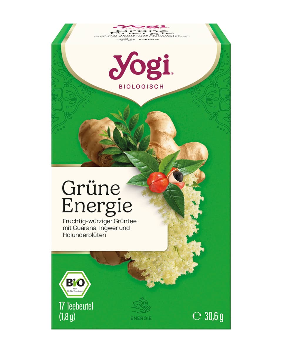 YOGI TEA Bio Grünteemischung Grüne Energie