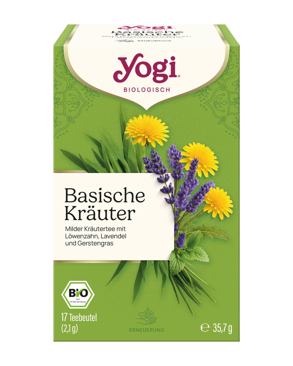 YOGI TEA Bio Kräuterteemischung Basische Kräuter