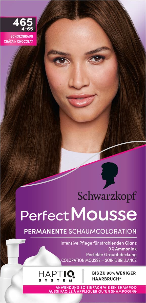 Schwarzkopf Perfect Mousse Permanente Schaumcoloration 465/4-65 Schokobraun