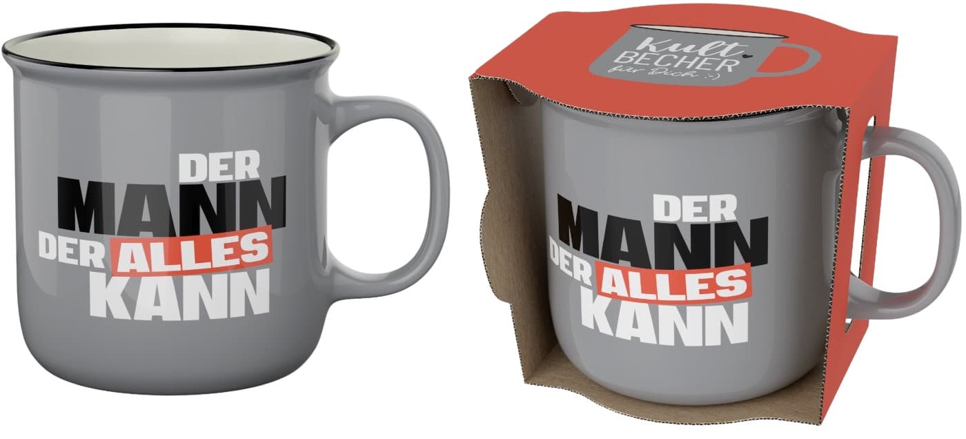 Geschenk für Dich Kultbecher Mann kann 250ml