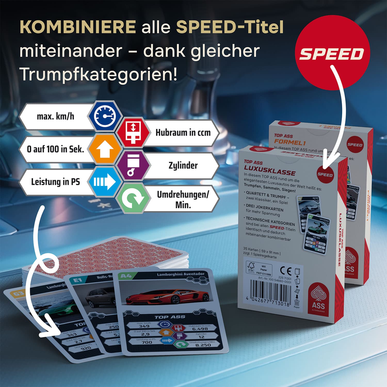 ASS Altenburger Spielkarten - TOP ASS Giga Quartett Fussball . Spielwaren | Orell Füssli ASS Altenburger Spielkarten - TOP ASS Giga Quartett Fussball . Spielwaren | Orell Füssli