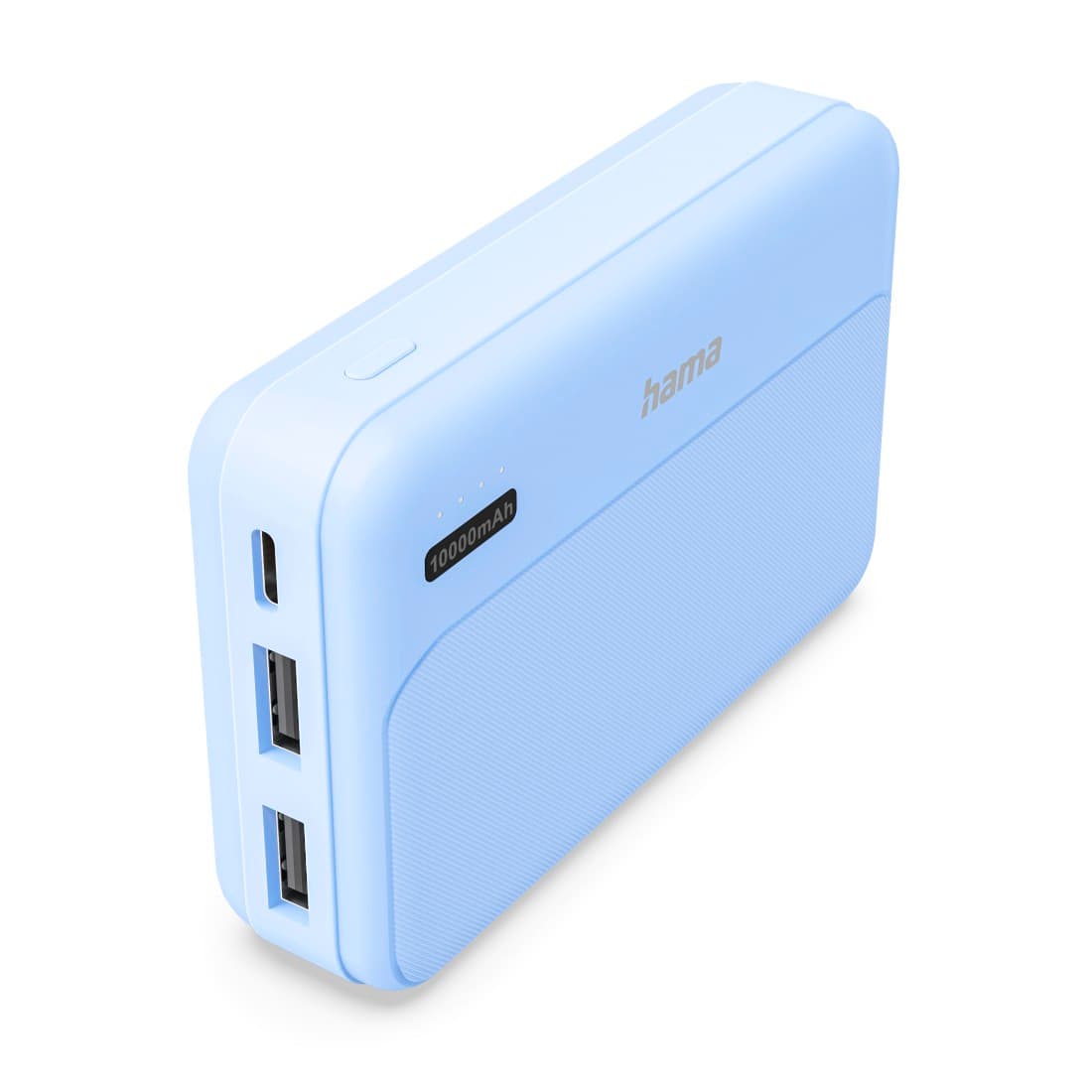 HAMA Power Pack "Pocket 10", 10000mAh, Ausgänge: 2x USB-A, Blau