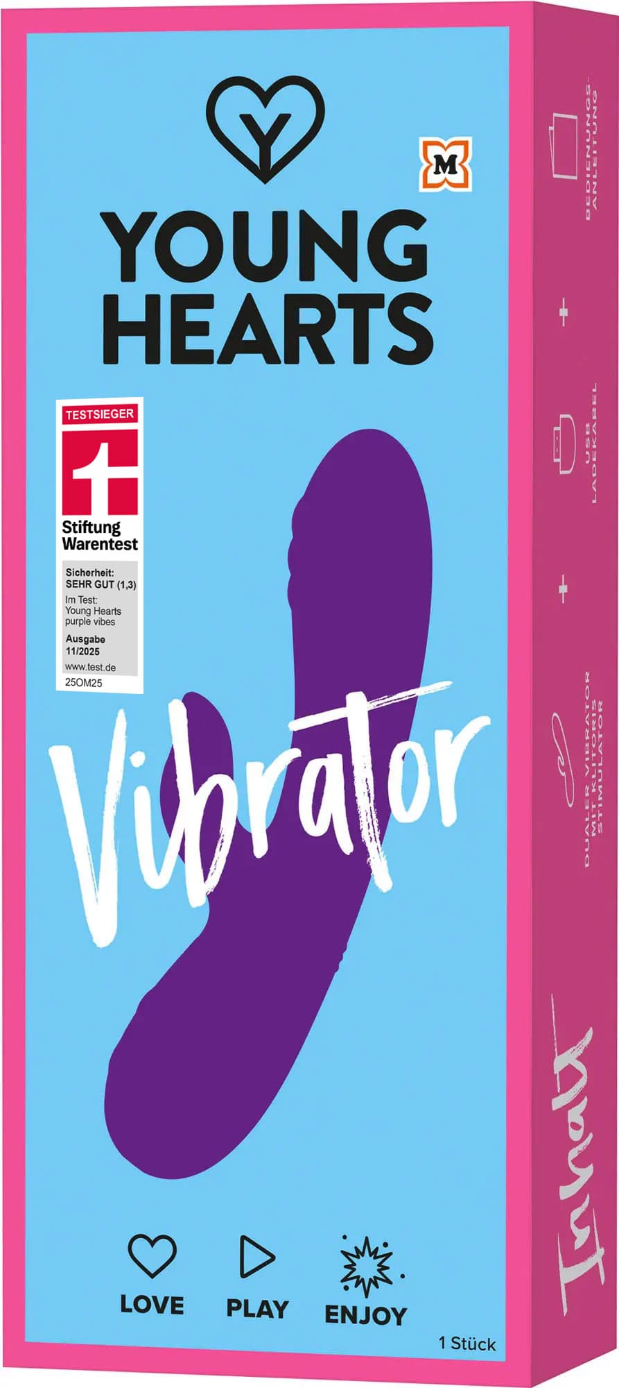 YOUNG HEARTS Vibrator Purple Vibes