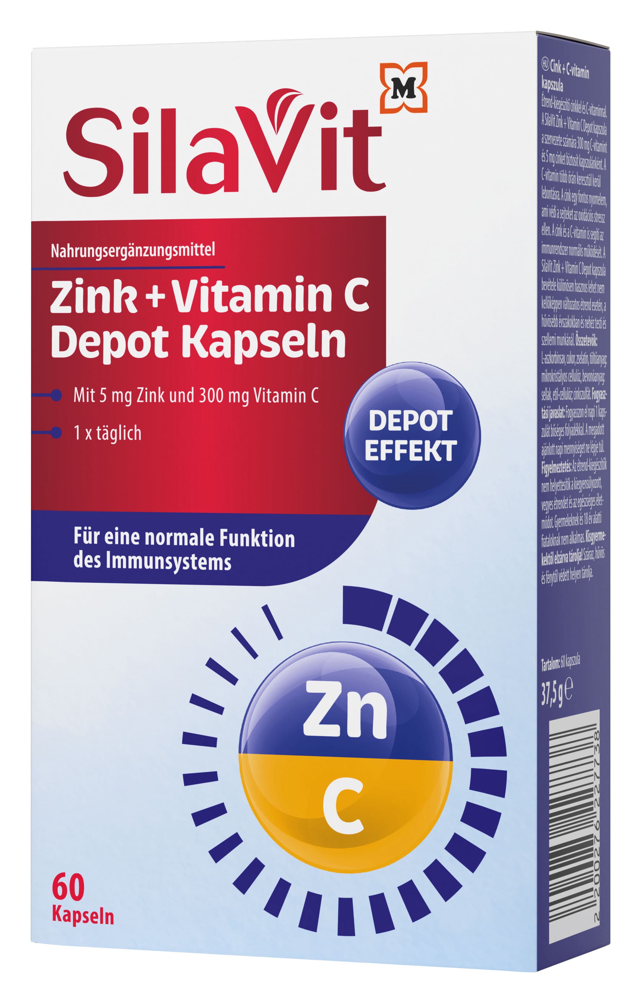 SilaVit Kapseln Depot Zink & Vitamin C