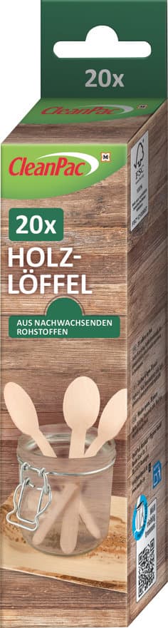 CleanPac Holzlöffel