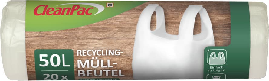 CleanPac Recycling Müllbeutel 50 Liter