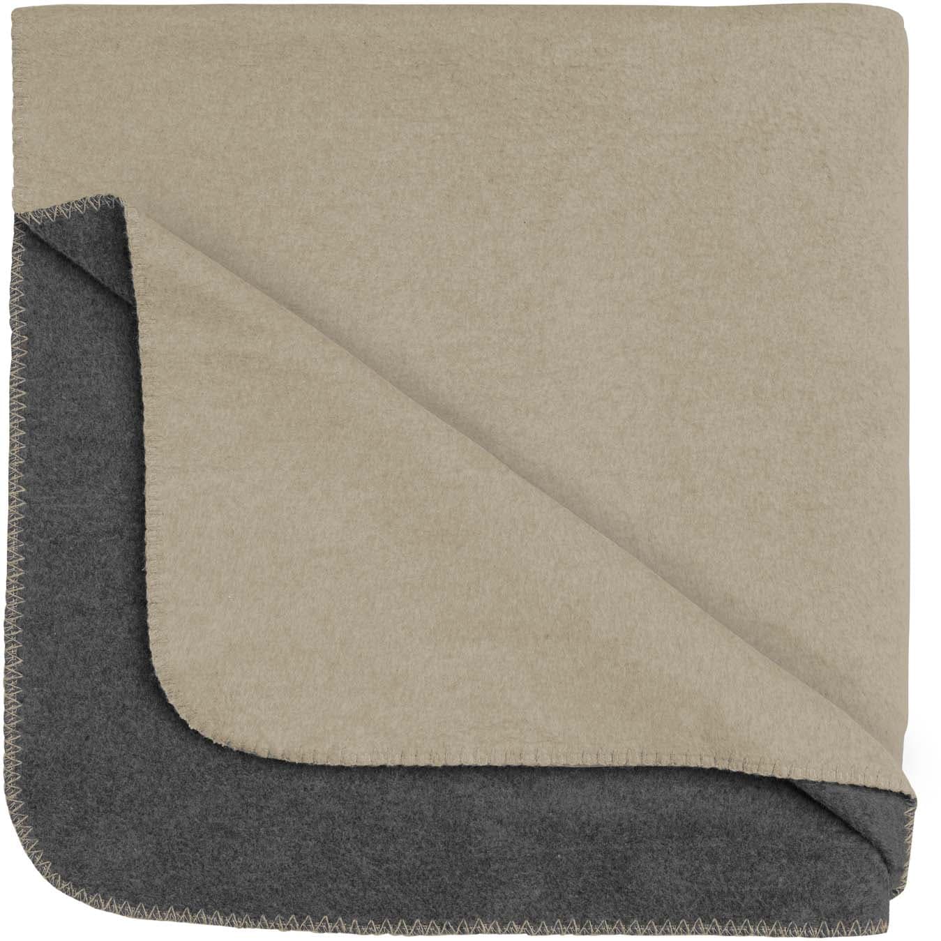 biberna Melange Flanell Decke