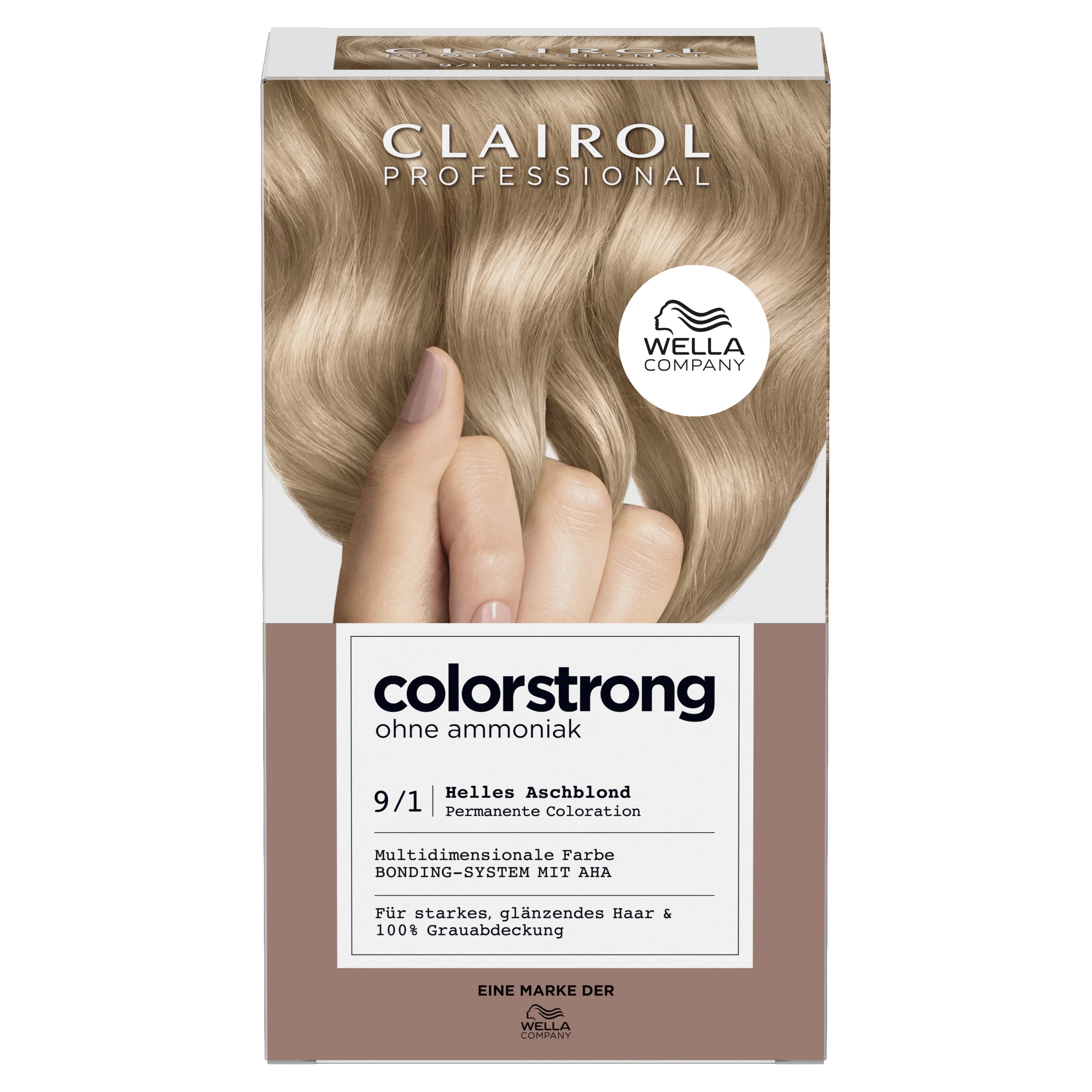 Clairol Professional colorstrong Haarfarbe 9/1 Helles Aschblond