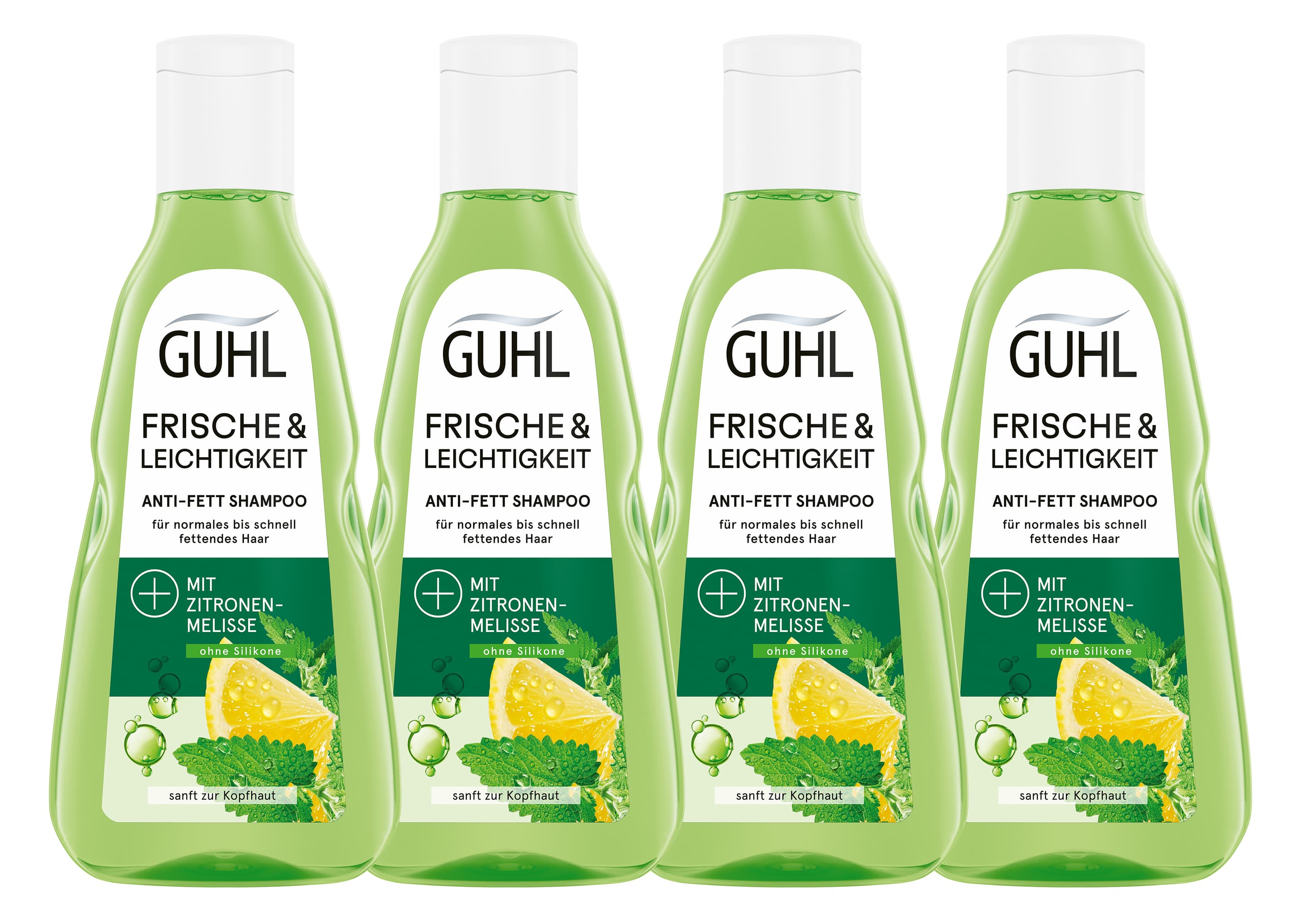 GUHL Shampoo Frische & Leichtigkeit Anti Fett 4er-Pack