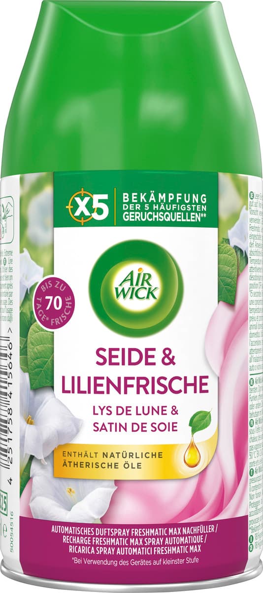 Air Wick Automatisches Duftspray Freshmatic Max Nachfüller Seide & Lilienfrische