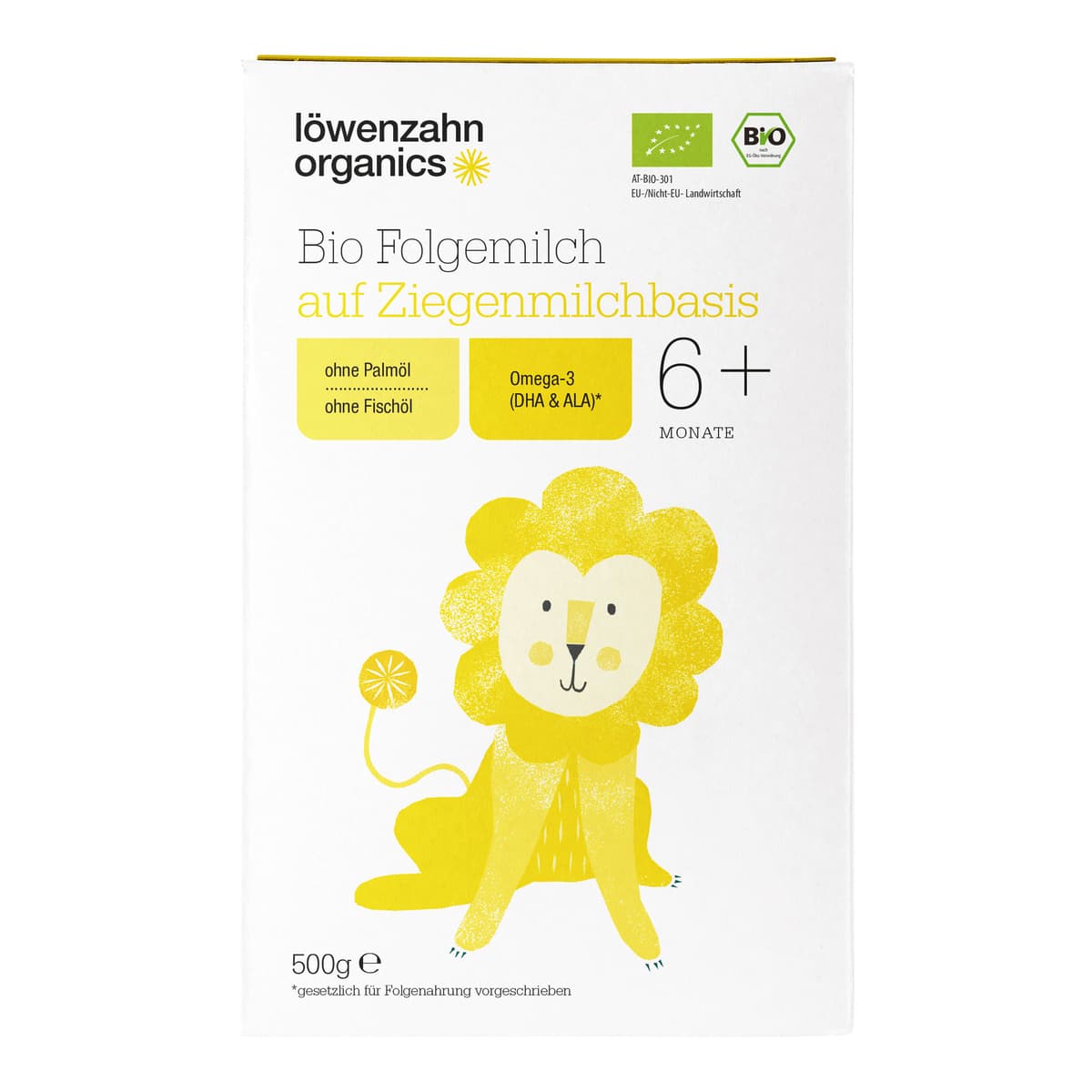 löwenzahn organics Bio Folgemilch 6+ auf Ziegenmilchbasis