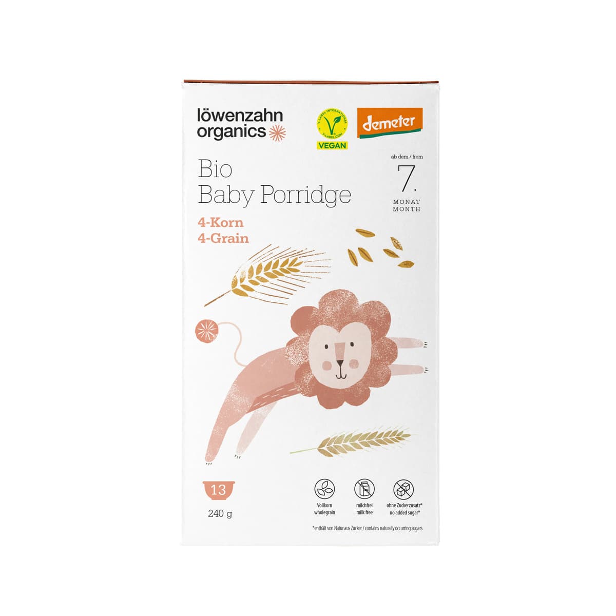 löwenzahn organics Bio Baby Porridge 4-Korn