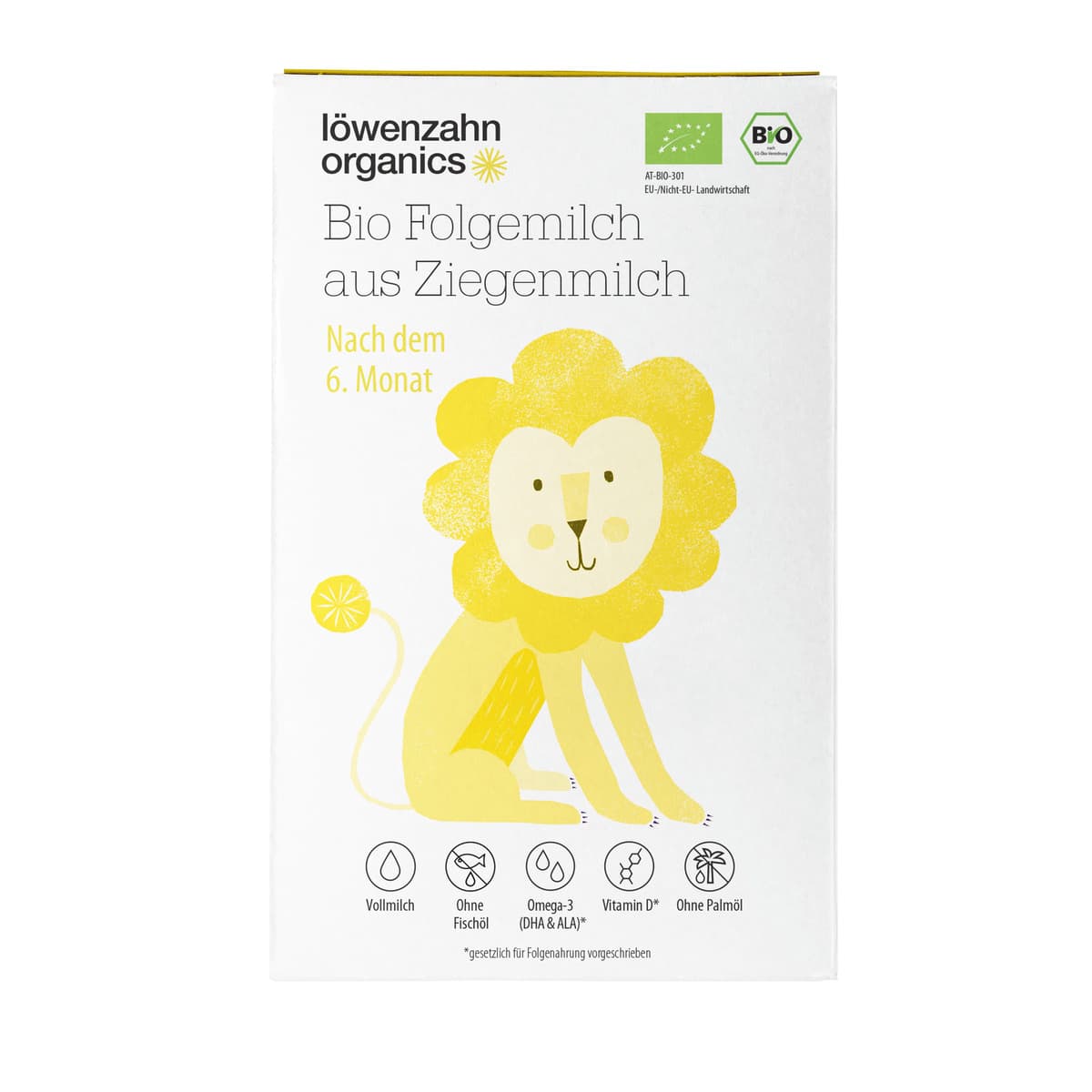 Löwenzahn Organics Bio Folgemilch aus Ziegenmilch nach dem 6. Monat