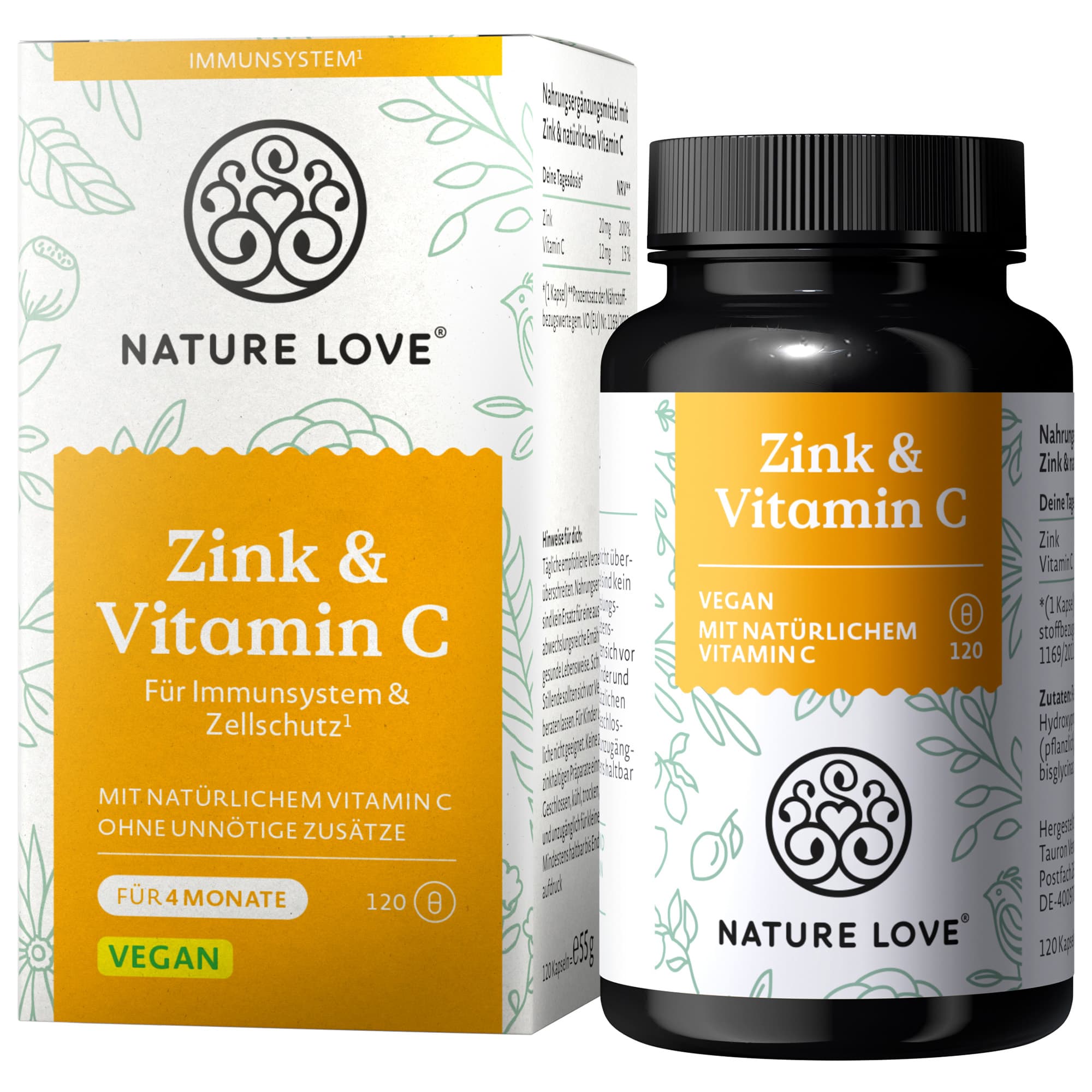 NATURE LOVE Zink & Vitamin C