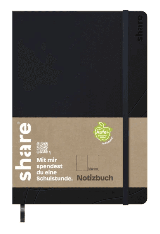 share A5 Journal Notizbuch A5 dunkelblau blanko