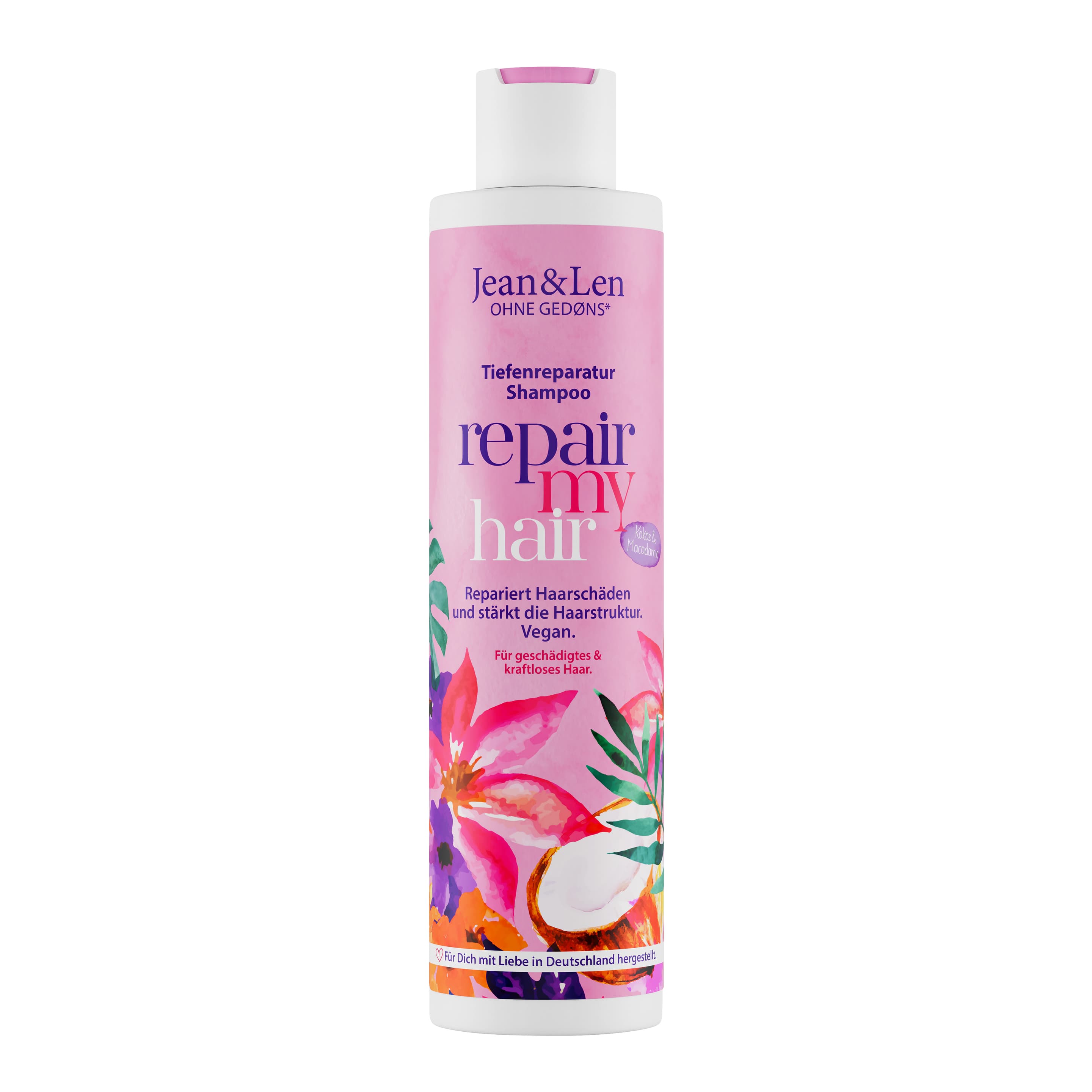Jean&Len Shampoo Repair Kokosöl & Macadamia