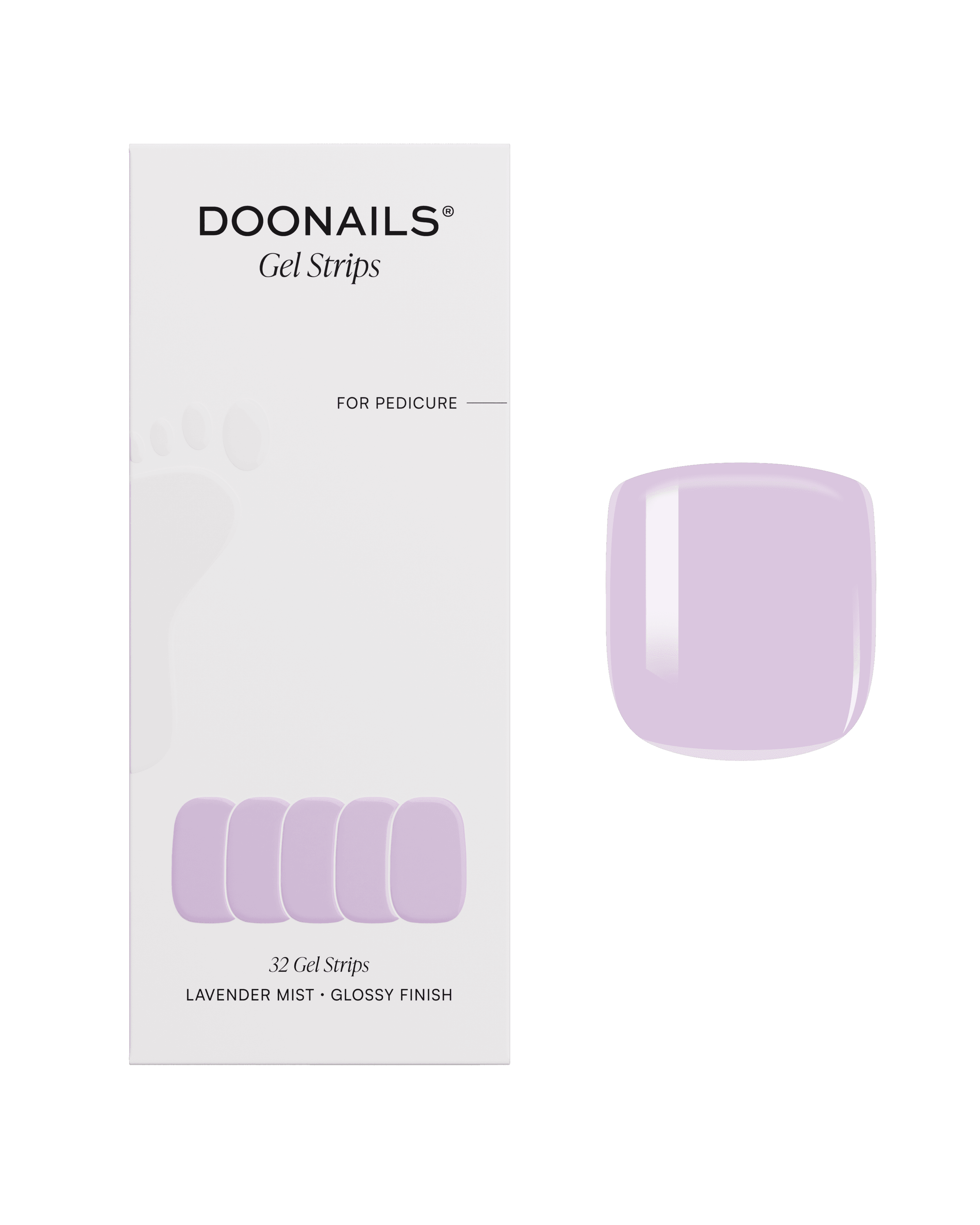 DOONAILS Gel Strips Pediküre