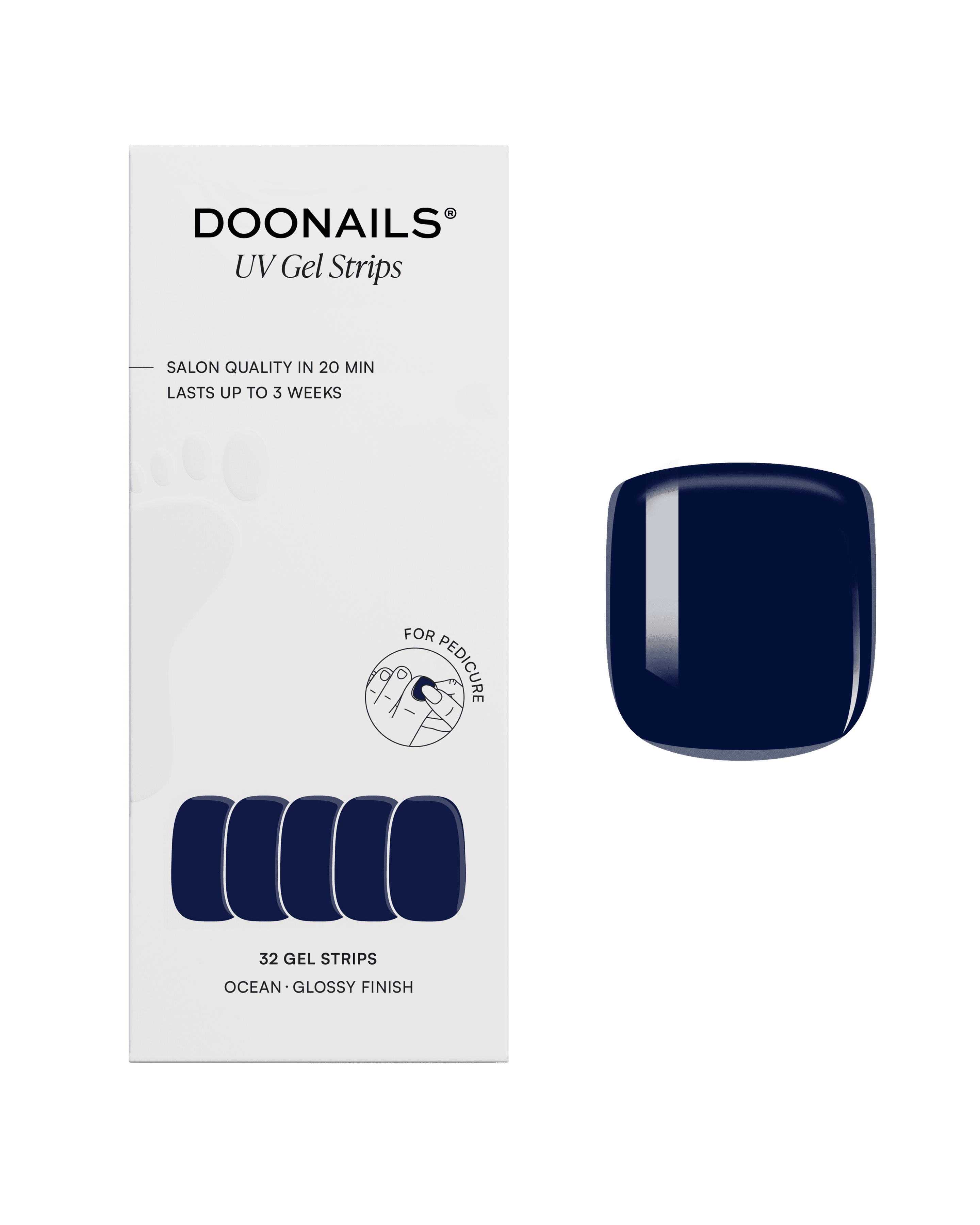 DOONAILS Gel Strips Pediküre