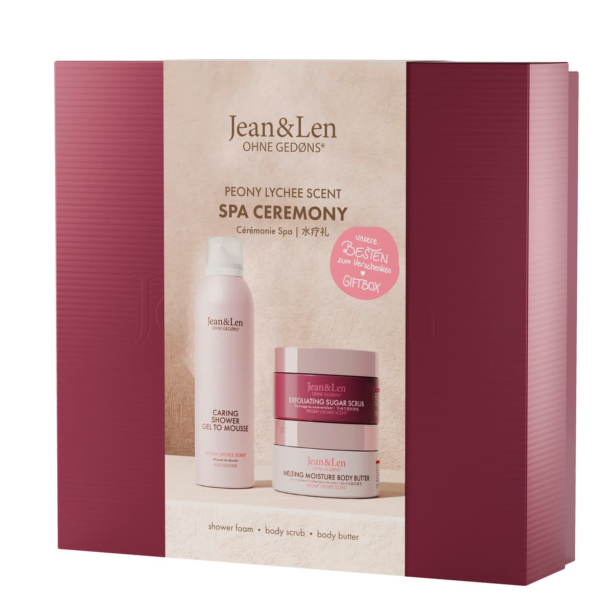 Jean&Len Spa Ceremony Peony/Lychee Geschenkpackung