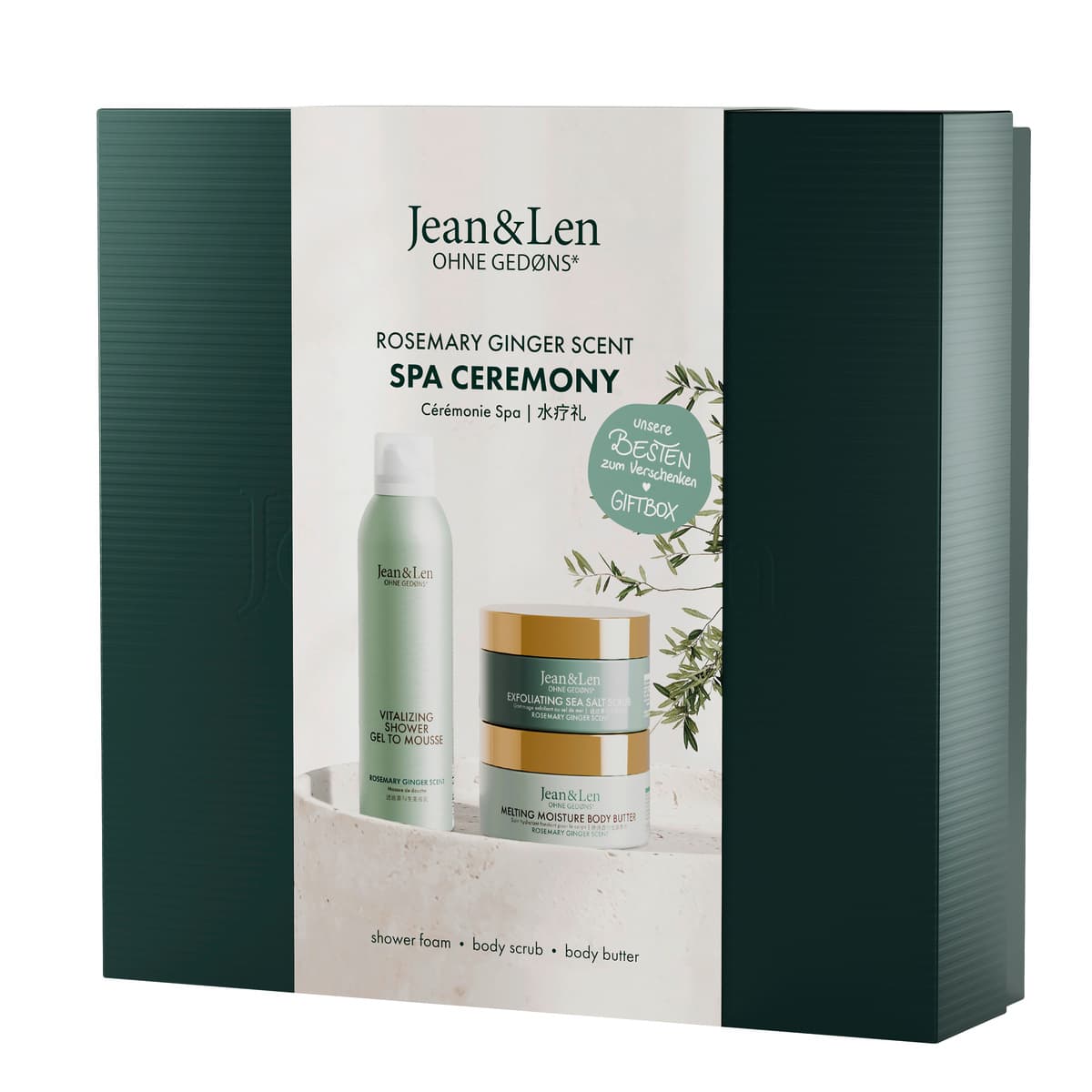 Jean&Len Spa Ceremony Rosemary/Ginger Geschenkpackung
