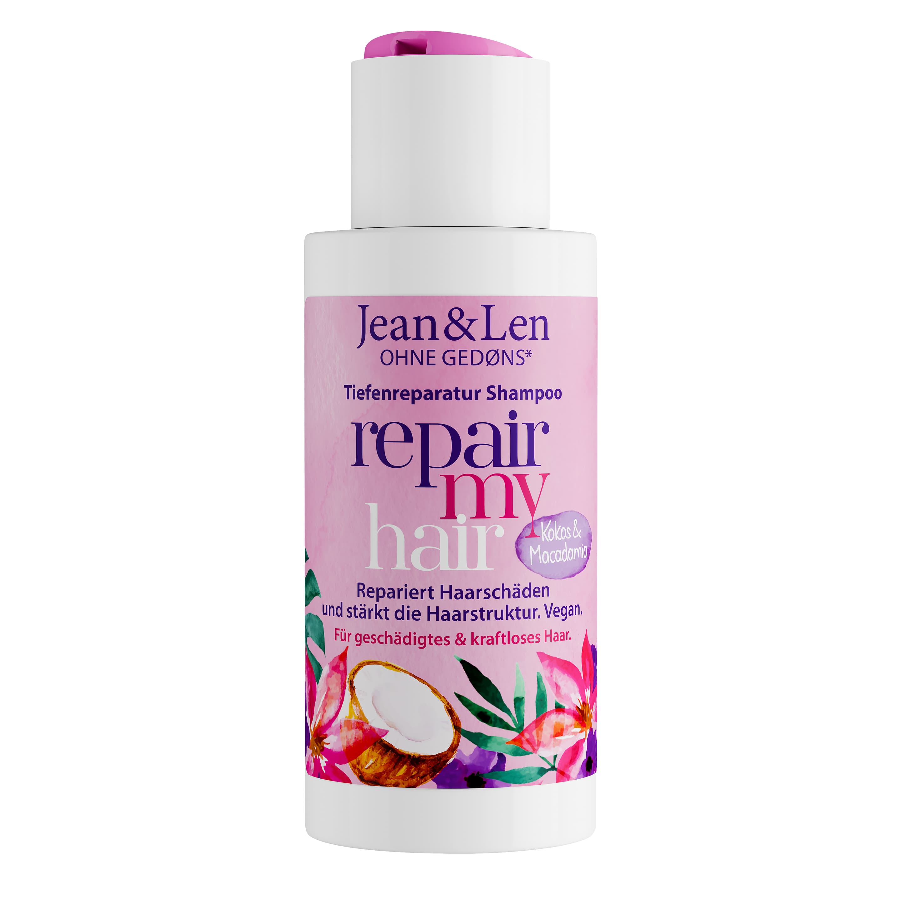 Jean&Len Shampoo Repair Kokosöl & Macadamia